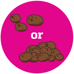 Lumpy or hard stools Lumpy or hard stools